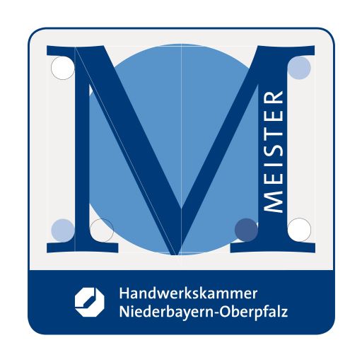 Digitales Meister-M der Handwerkskammer Niederbayern-Oberpfalz.